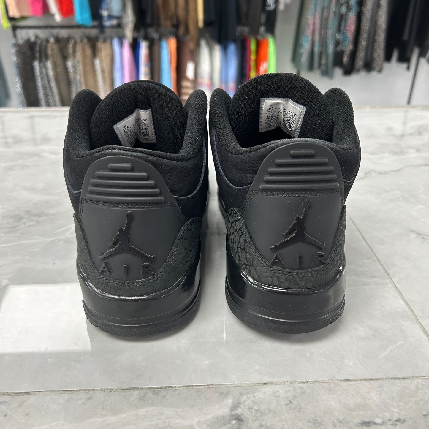 Jordan 3 Retro Black Cat (2025)(USED NO BOX)