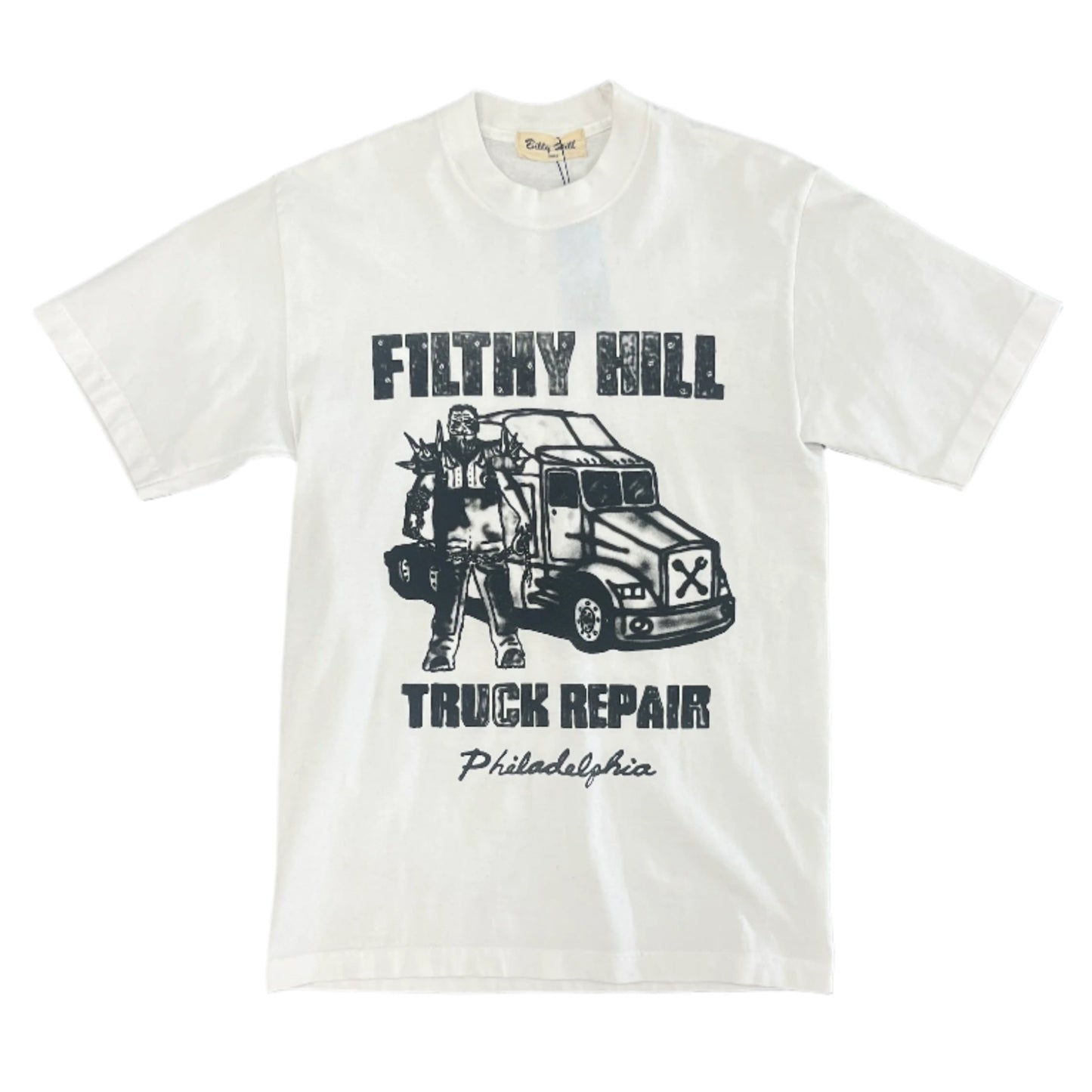 Billy Hill Truck Repair Tee White