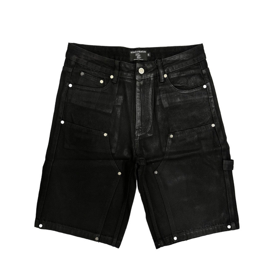 Mixed Emotion Worker Wax Shorts