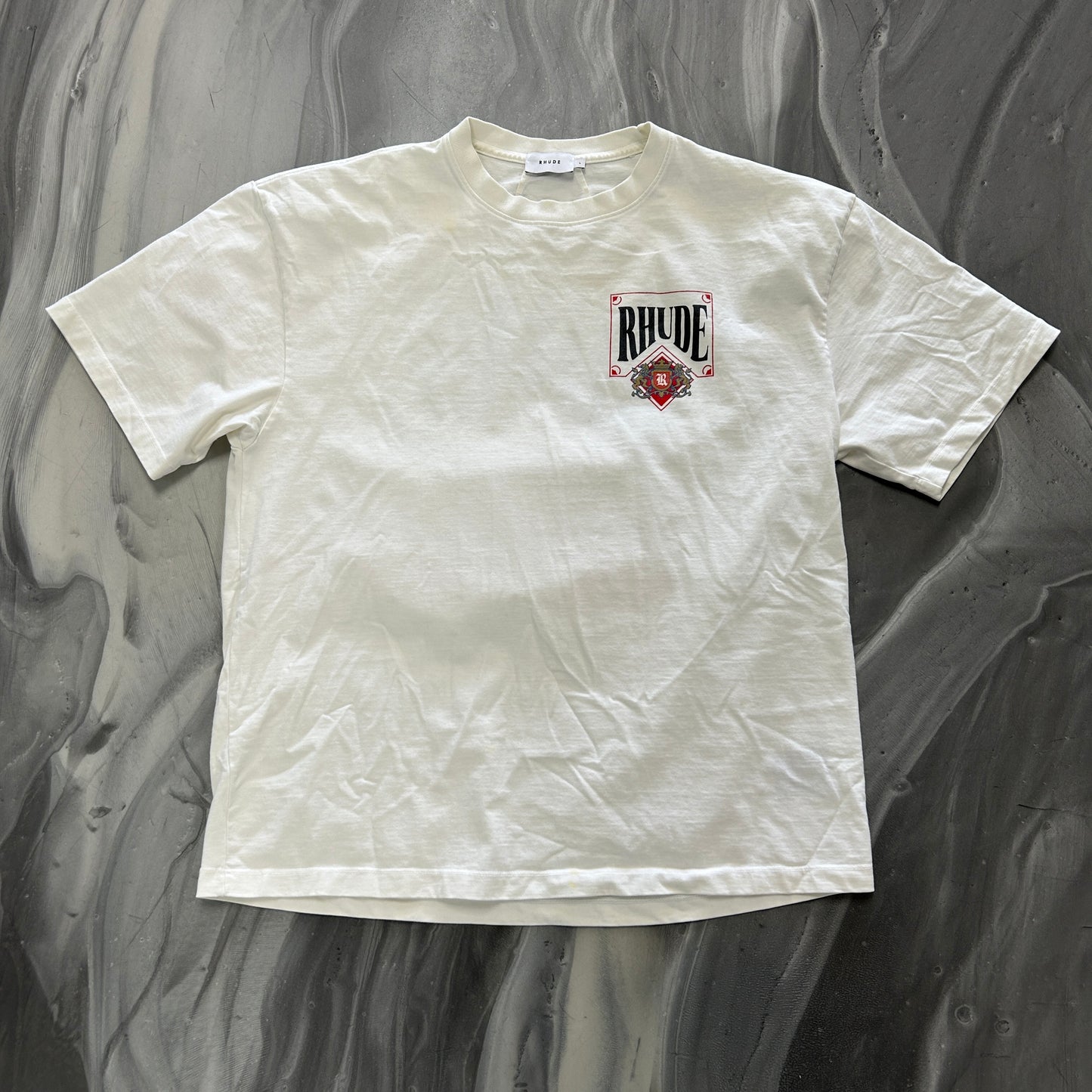Rhude Of America Tee Vintage White