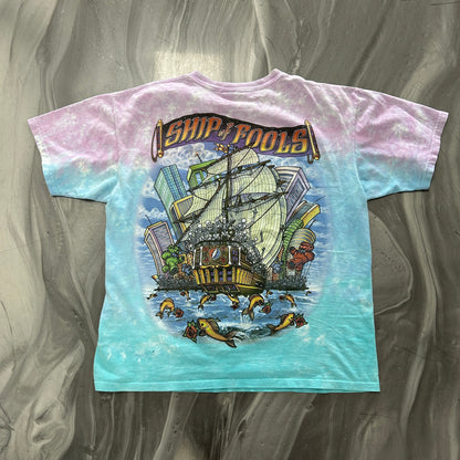 Grateful Dead 2001 Ship Of Fools Tye Dye Tee