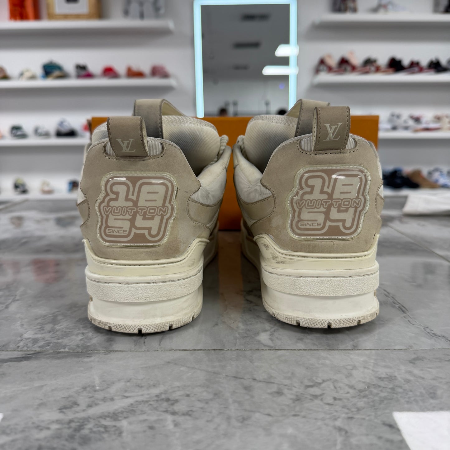 Louis Vuitton LV Skate Sneaker Beige White - view 5