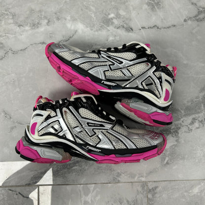 Balenciaga Runner White Black Pink (Used)(No Box)