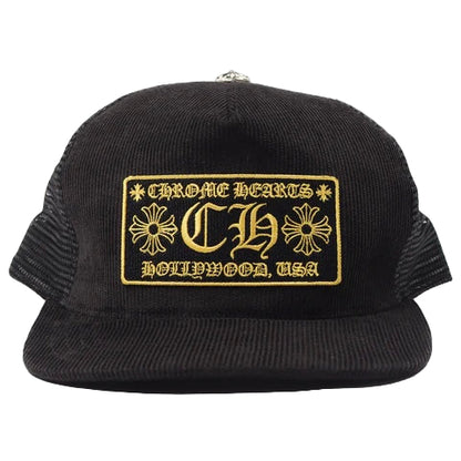 Chrome Hearts Hollywood Corduroy Trucker Hat