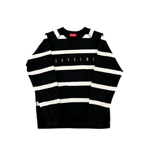 Supreme Striped Raglan Crewneck
Black (FW15)