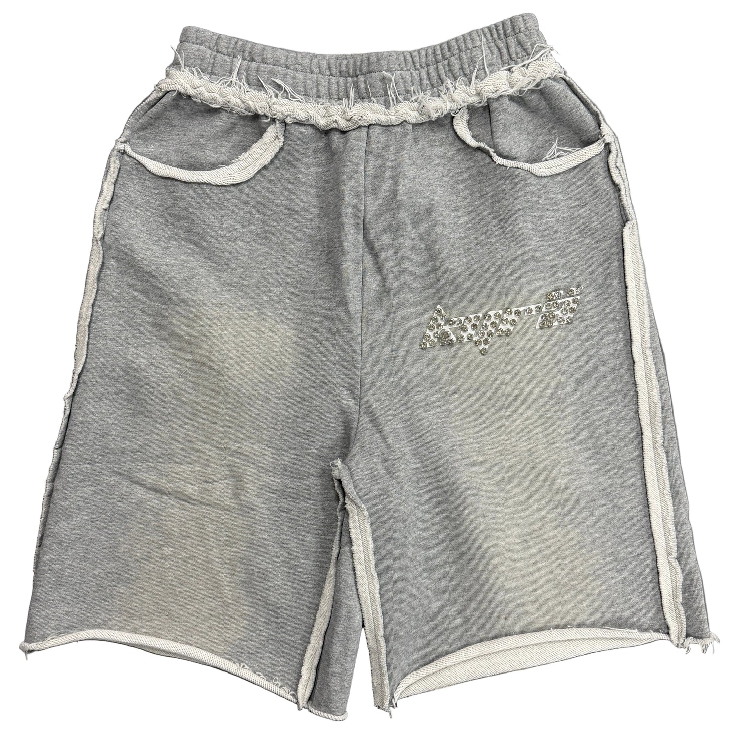 KYRA Diamond Logo Shorts Gray