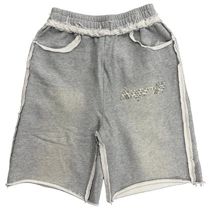 KYRA Diamond Logo Shorts Gray