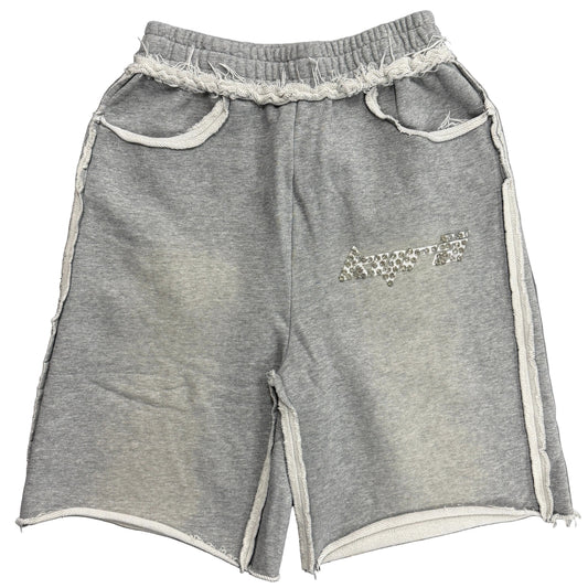 KYRA Diamond Logo Shorts Gray