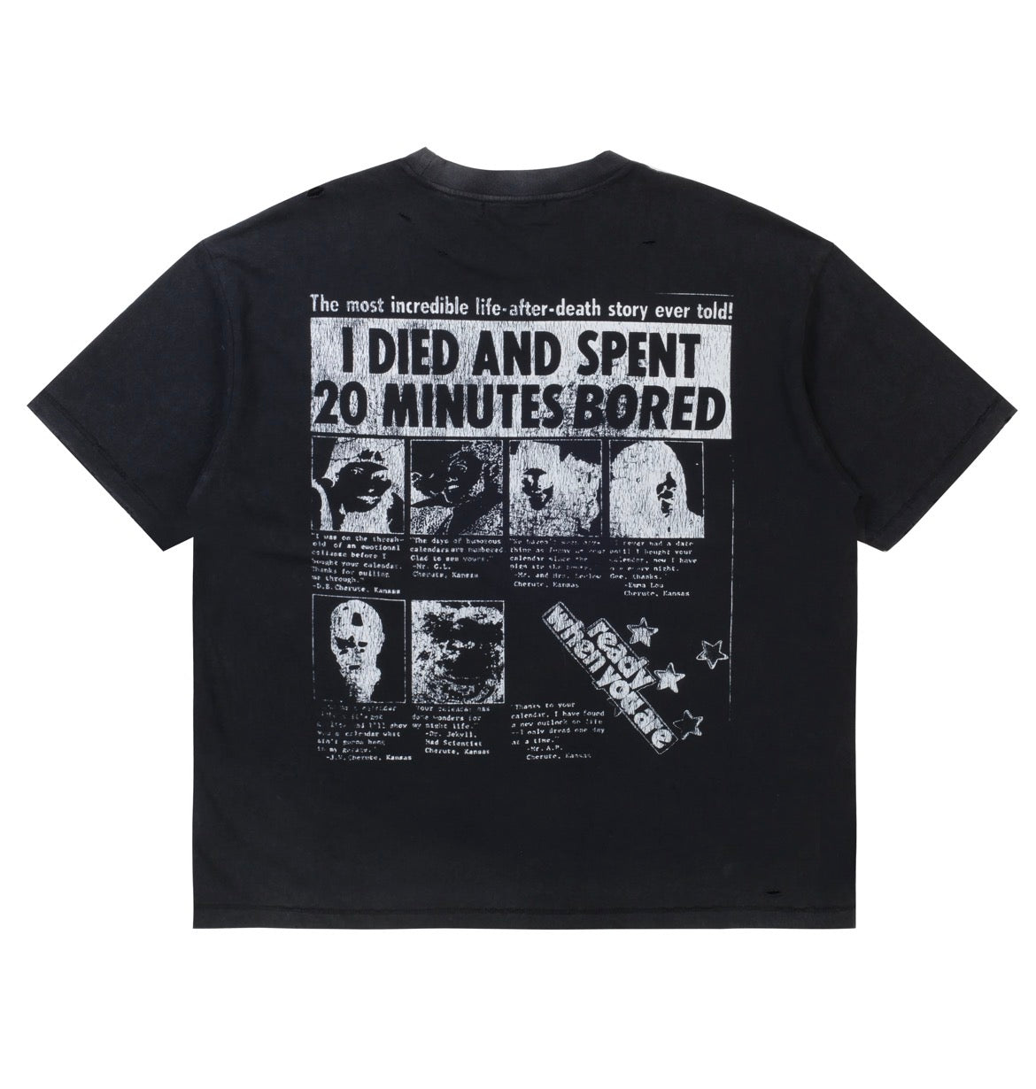 Boredom Kills Purpose Tee Black