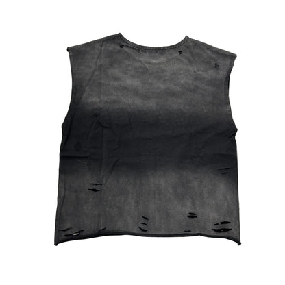 KYRA Black Diamond Cut Off Tee