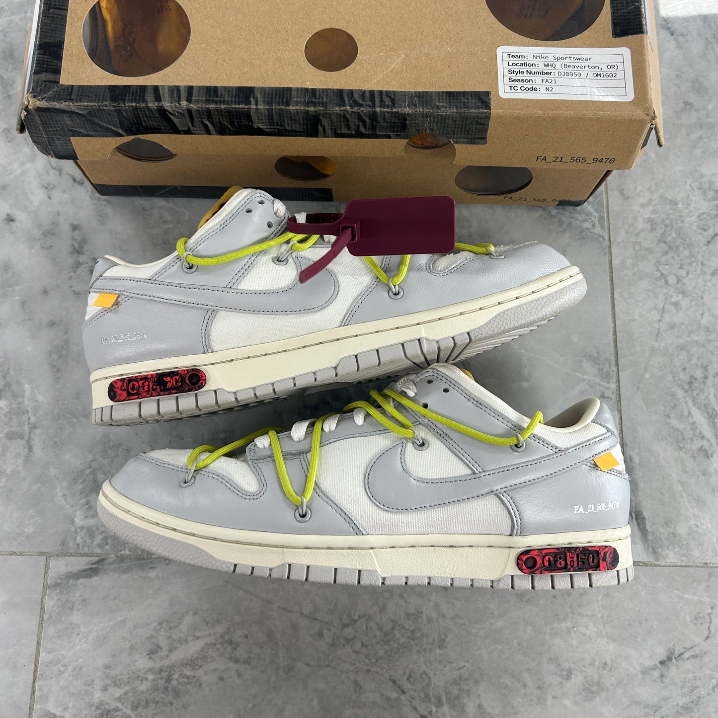 Nike Dunk Low Off-White Lot 8 (USED)