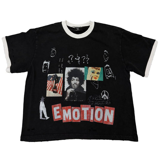 Mixed Emotion Static Tee Black
