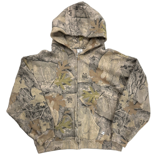 Akimbo Tree Camo Zip Up Hoodie
