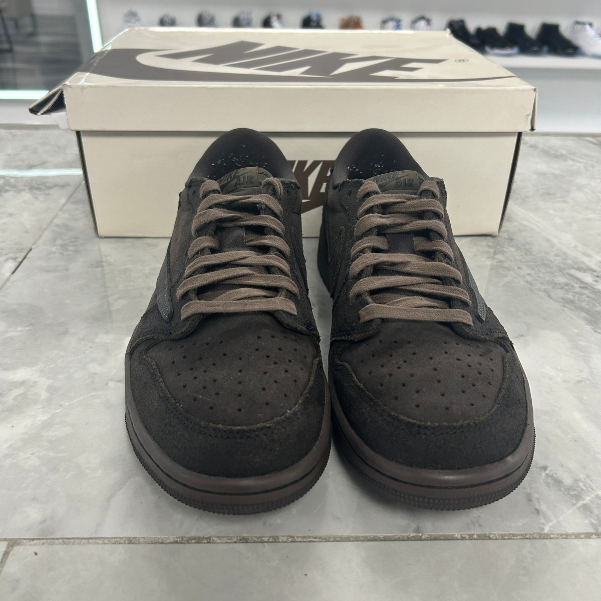 Jordan 1 Retro Low OG SP Travis Scott Velvet Brown (USED)