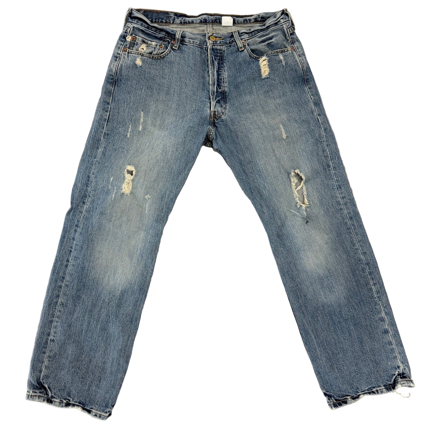 Vintage Levi 501 Distressed Denim Jeans