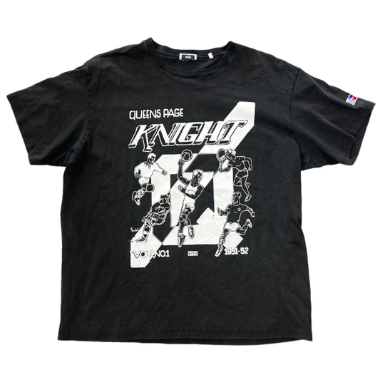 Kith X Russell Queens Knights Vintage Washed Black Tee