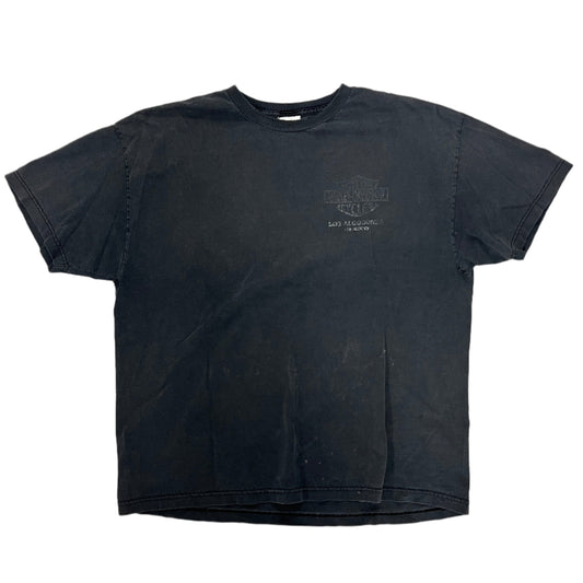 Vintage Faded Out Gradient Harley Logo Tee