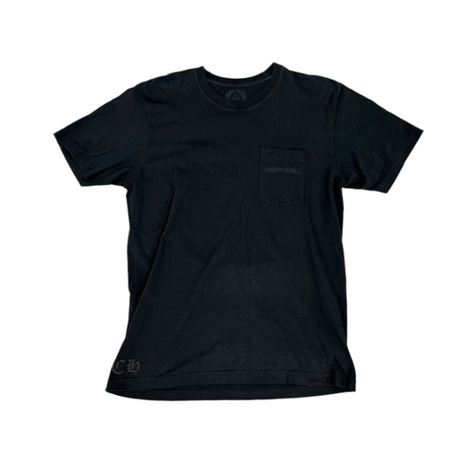Chrome Hearts Yellow/Red Striped Dagger Tee Black