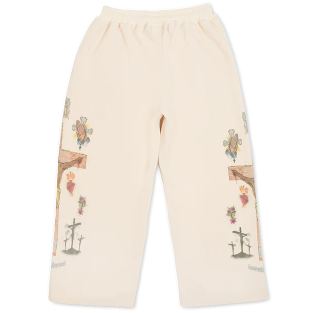 Righteous Ultimate Sacrifice Thermal Sweatpants Cream — back — Cold Shoulder Kicks Palm Beach