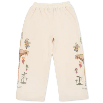 Righteous Ultimate Sacrifice Thermal Sweatpants Cream — back — Cold Shoulder Kicks Palm Beach