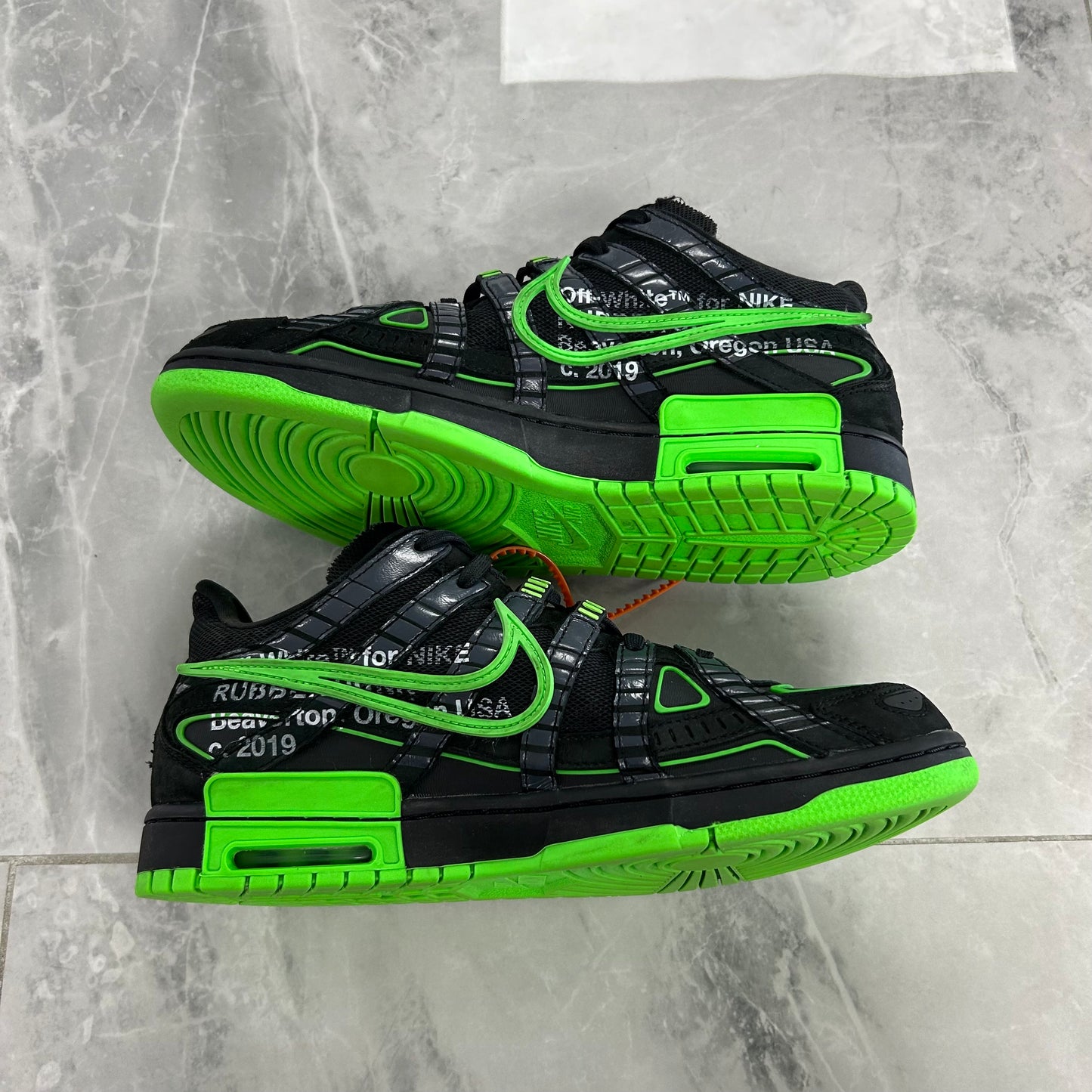 Nike Air Rubber Dunk Off-White Green Strike (Used)(No Box)