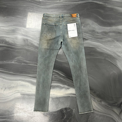 Purple Brand P001 slim fit jeans in blue faded wash — view 3