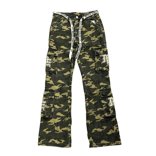 MIXED EMOTION ME CAMO CARGO PANTS