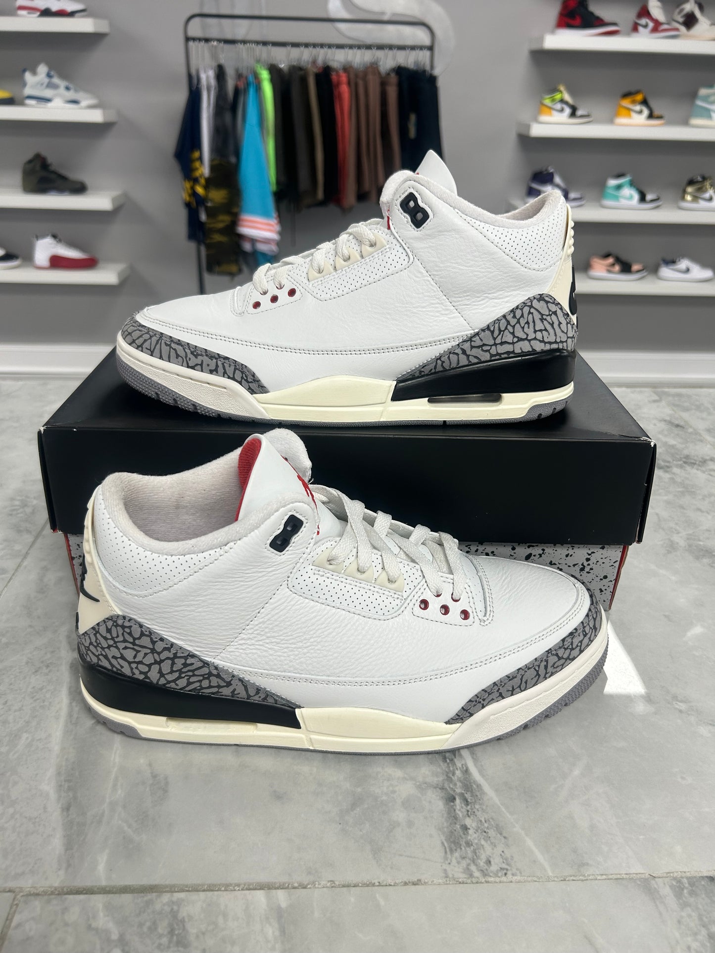 Jordan 3 Retro White Cement Reimagined (USED REP BOX)