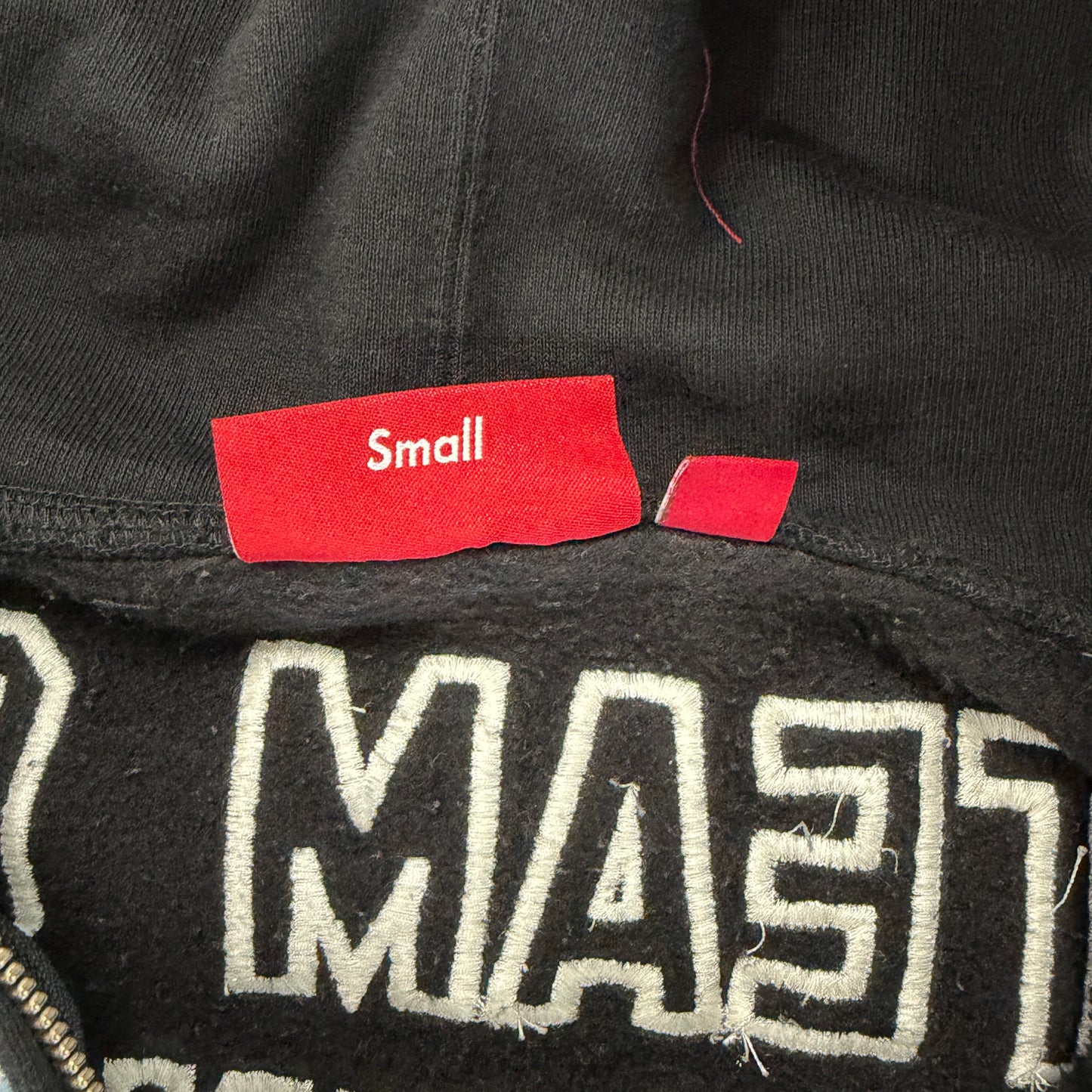 Supreme Warriors Applique Zip Up Hooded Sweatshirt Black