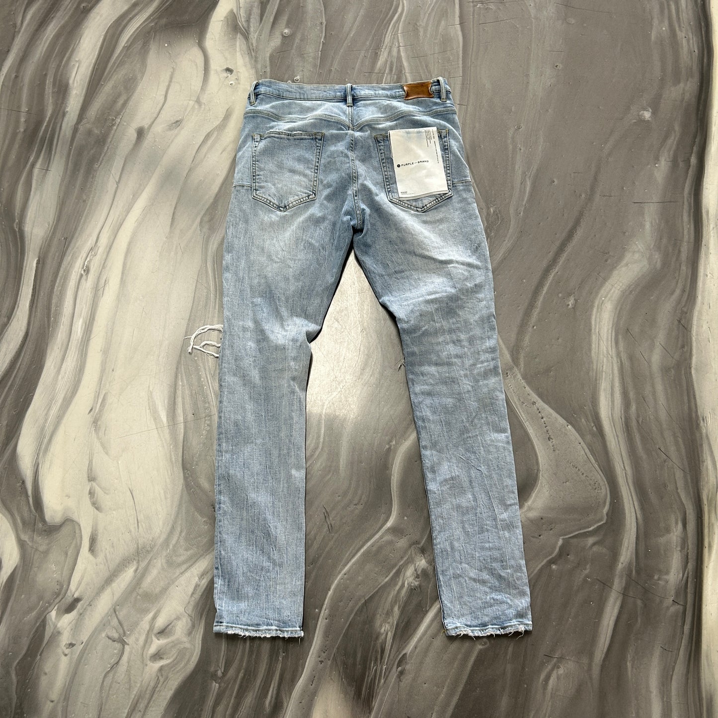 Purple Brand P002 Light Blue Ripped Jeans