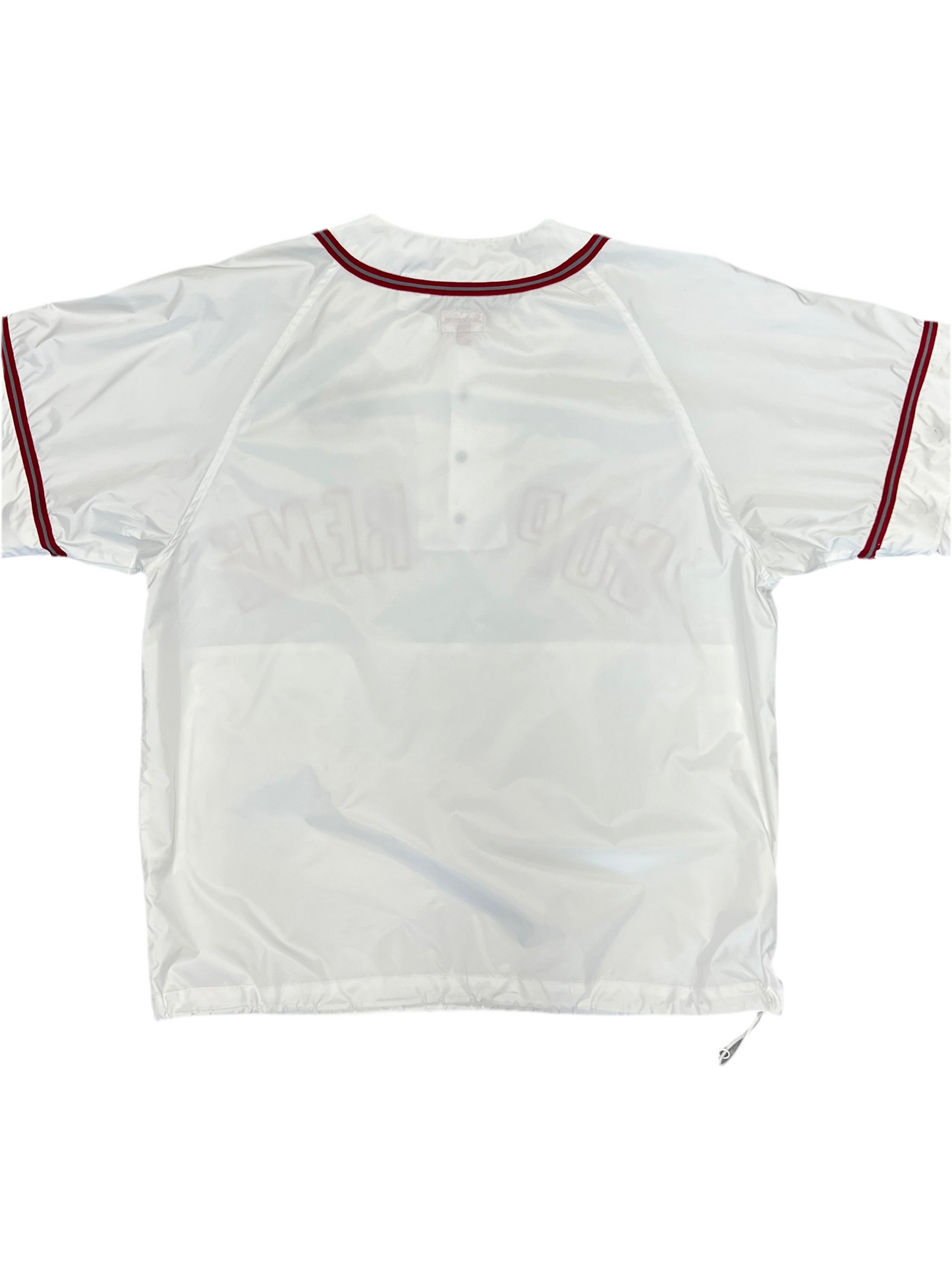 Supreme Snap-Off Sleeve L/S Baseball Top White