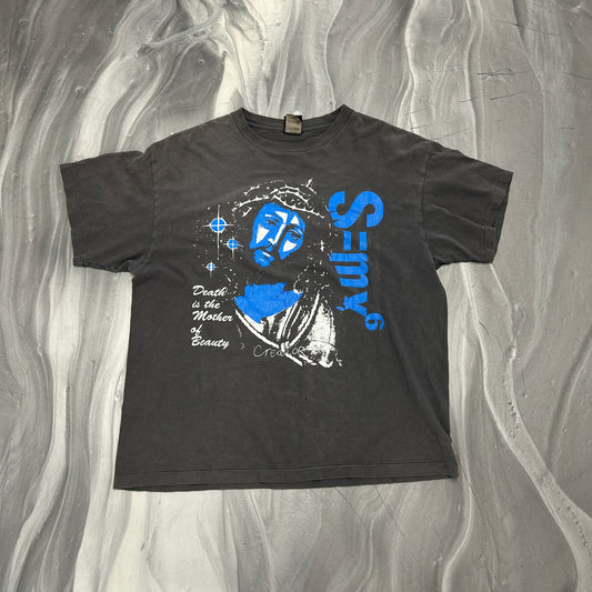 Saint Michael Death Mother tee in black — view 2