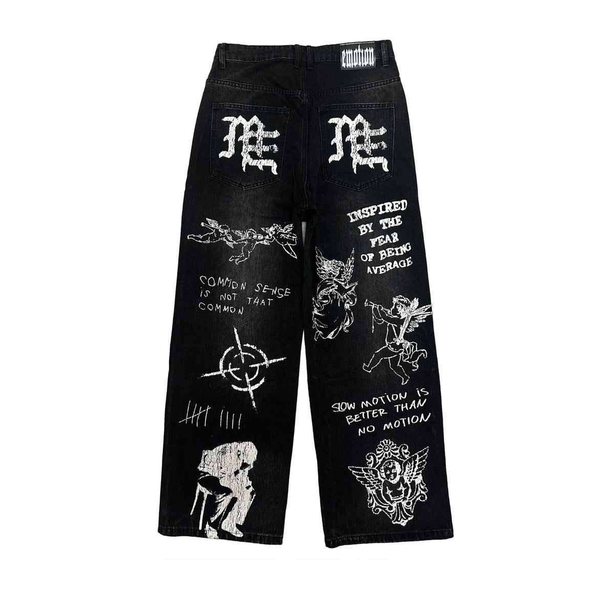 Mixed Emotion Black Canvas Denim