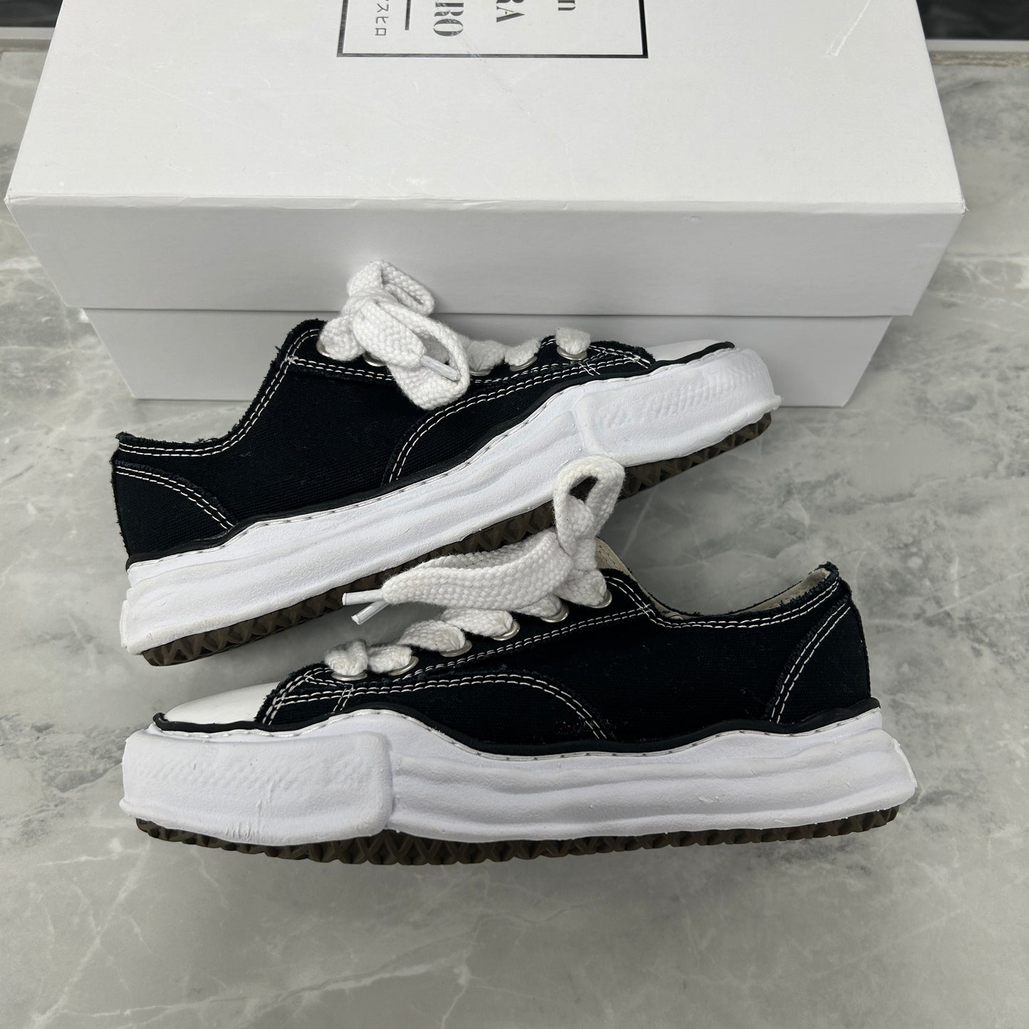 Maison Mihara Yasuhiro Peterson OG Sole Canvas Low Black (USED)