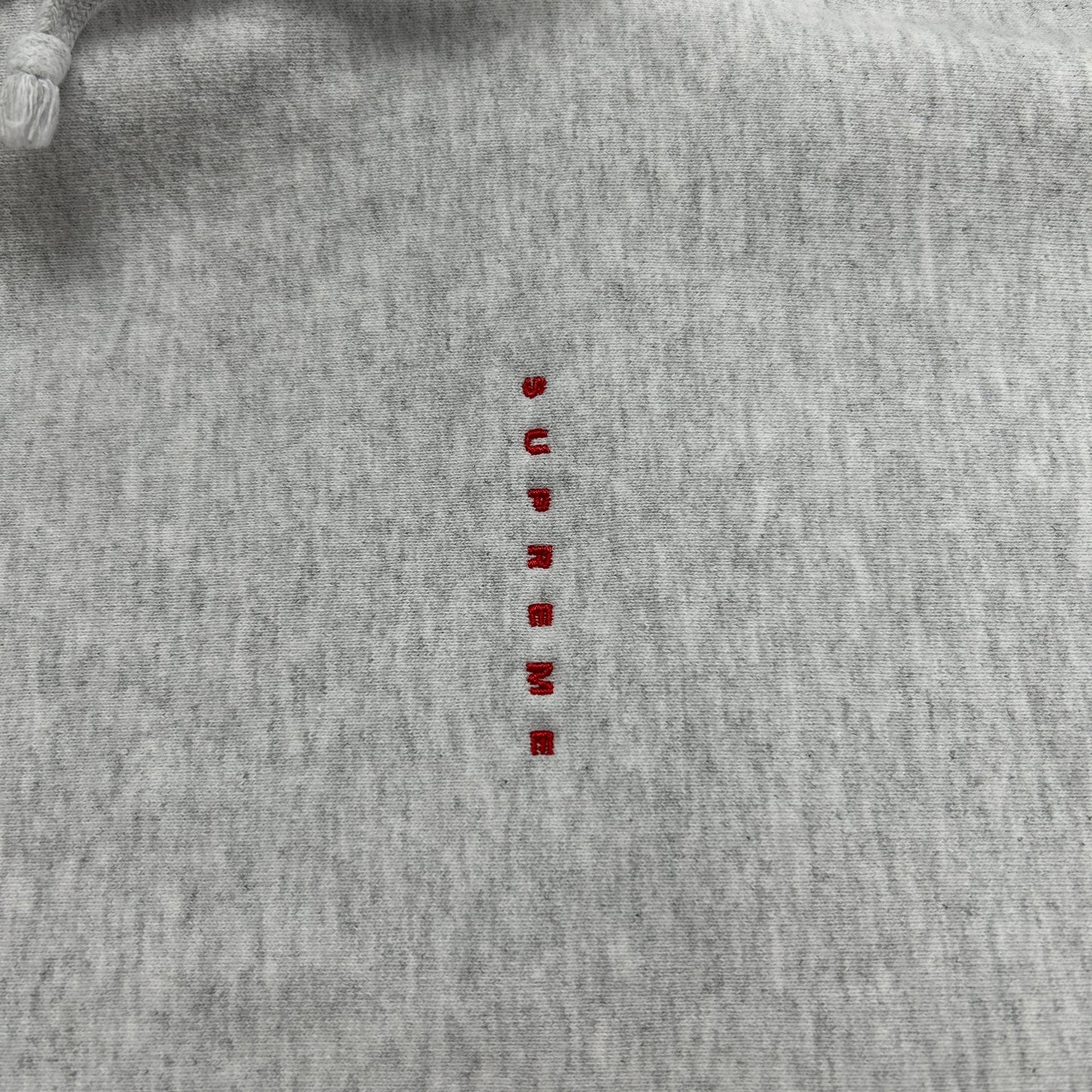 Supreme Micro Logo Hooded Sweatshirt Ash Grey