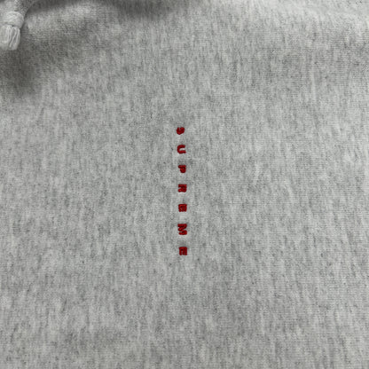 Supreme Micro Logo Hooded Sweatshirt Ash Grey