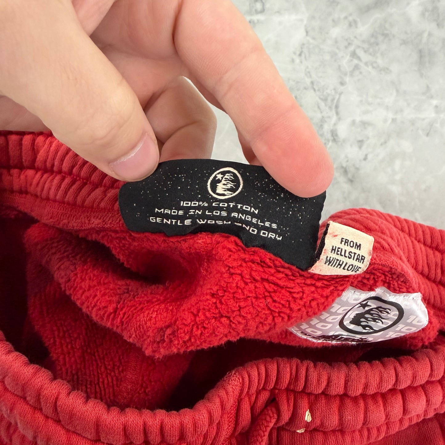 Hellstar Sports Tie-Dye Sweatpants Red