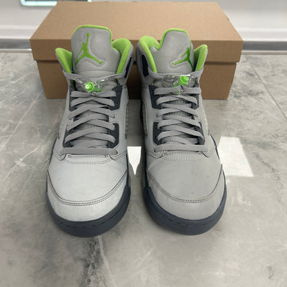 (SZ 10.5M)(USED NO BOX) Jordan 5 Retro Green Bean (2022)