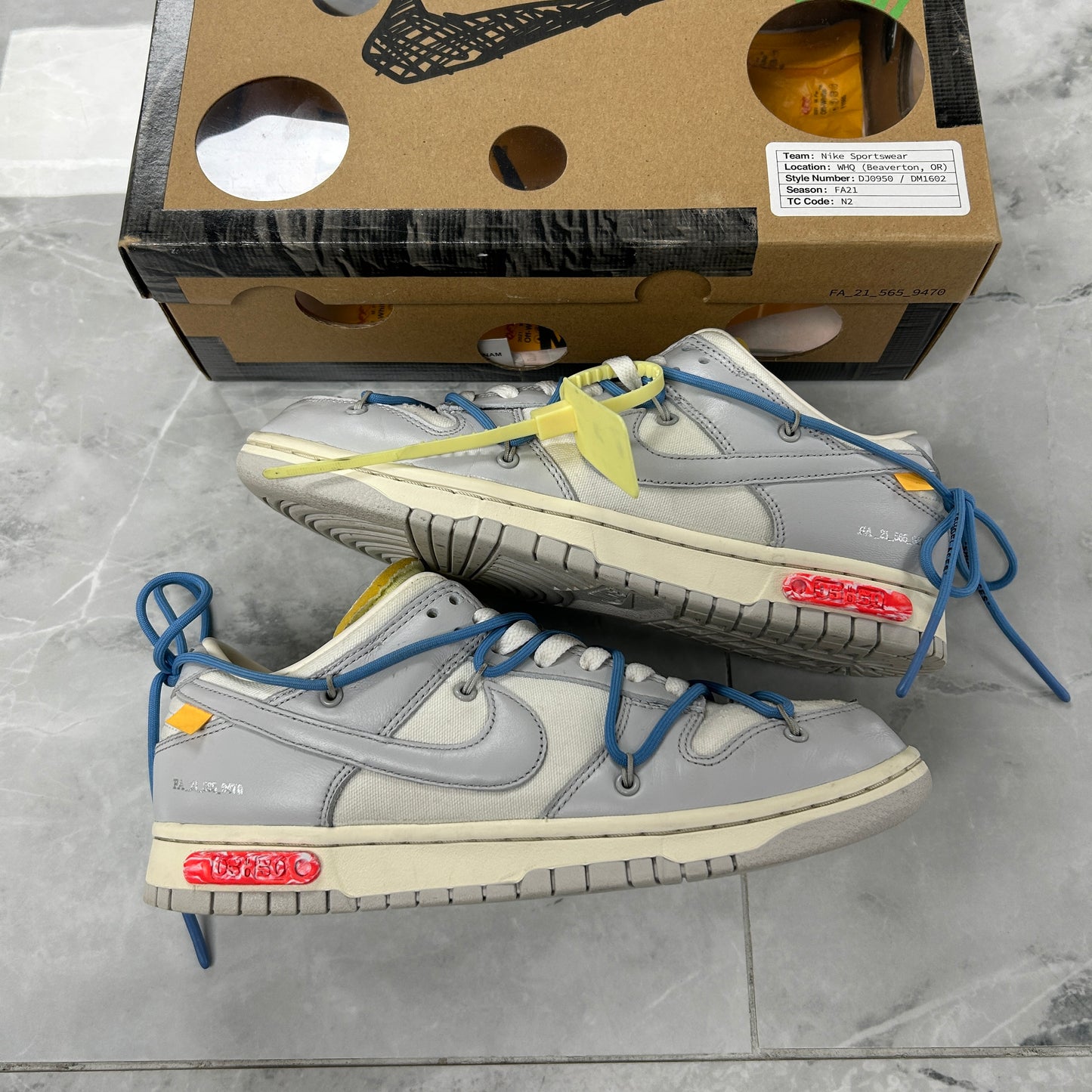 Nike Dunk Low Off-White Lot 5 (USED)