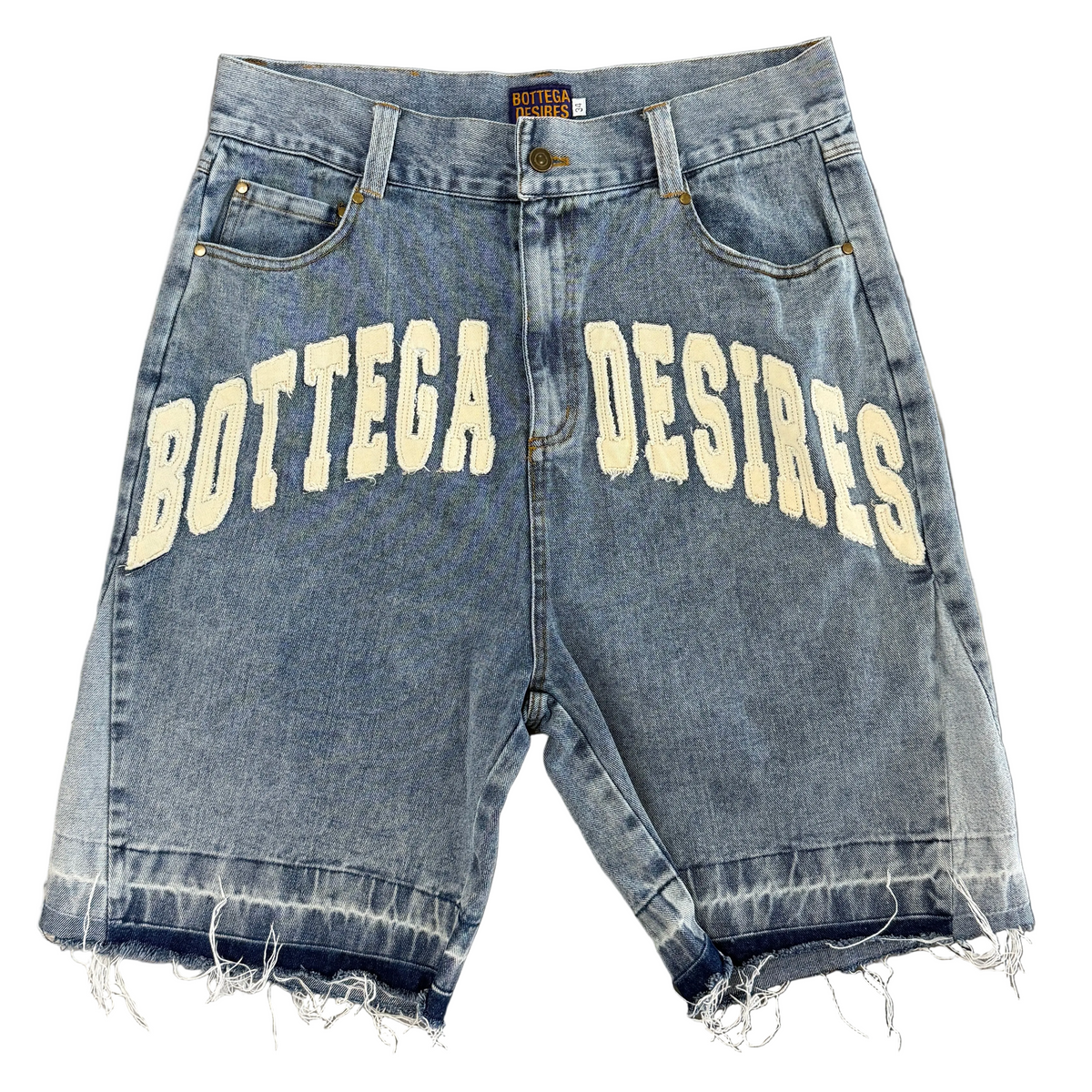 Bottega Desires Patchwork Jean Shrots