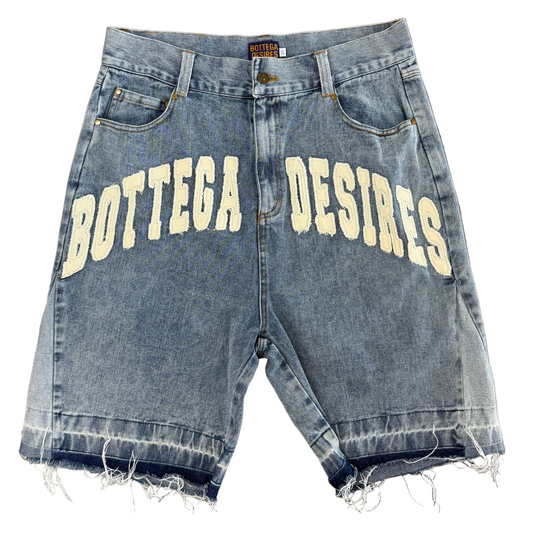 Bottega Desires Patchwork Jean Shrots