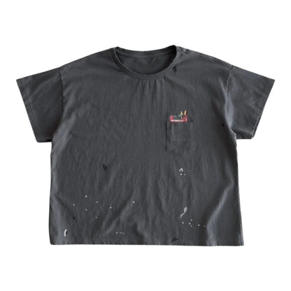 Bravest Studios Grey Carton Vintage T-Shirt Grey