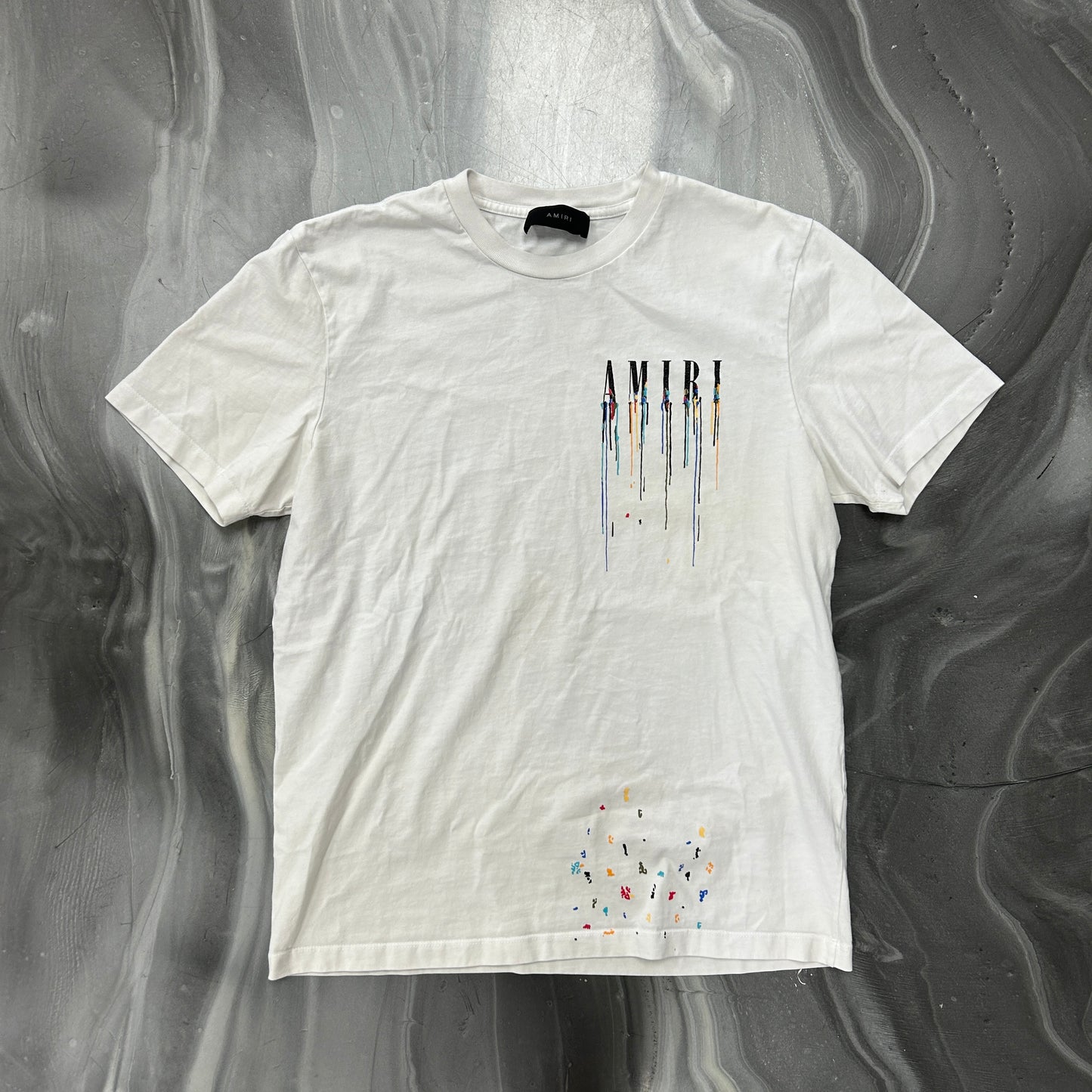 Amiri Paint Logo White Tee