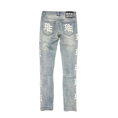 Mixed Emotion Sea Monogram denim — view 2