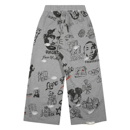STILE DE AMOR GRAFFITI DI STORIA PANTS