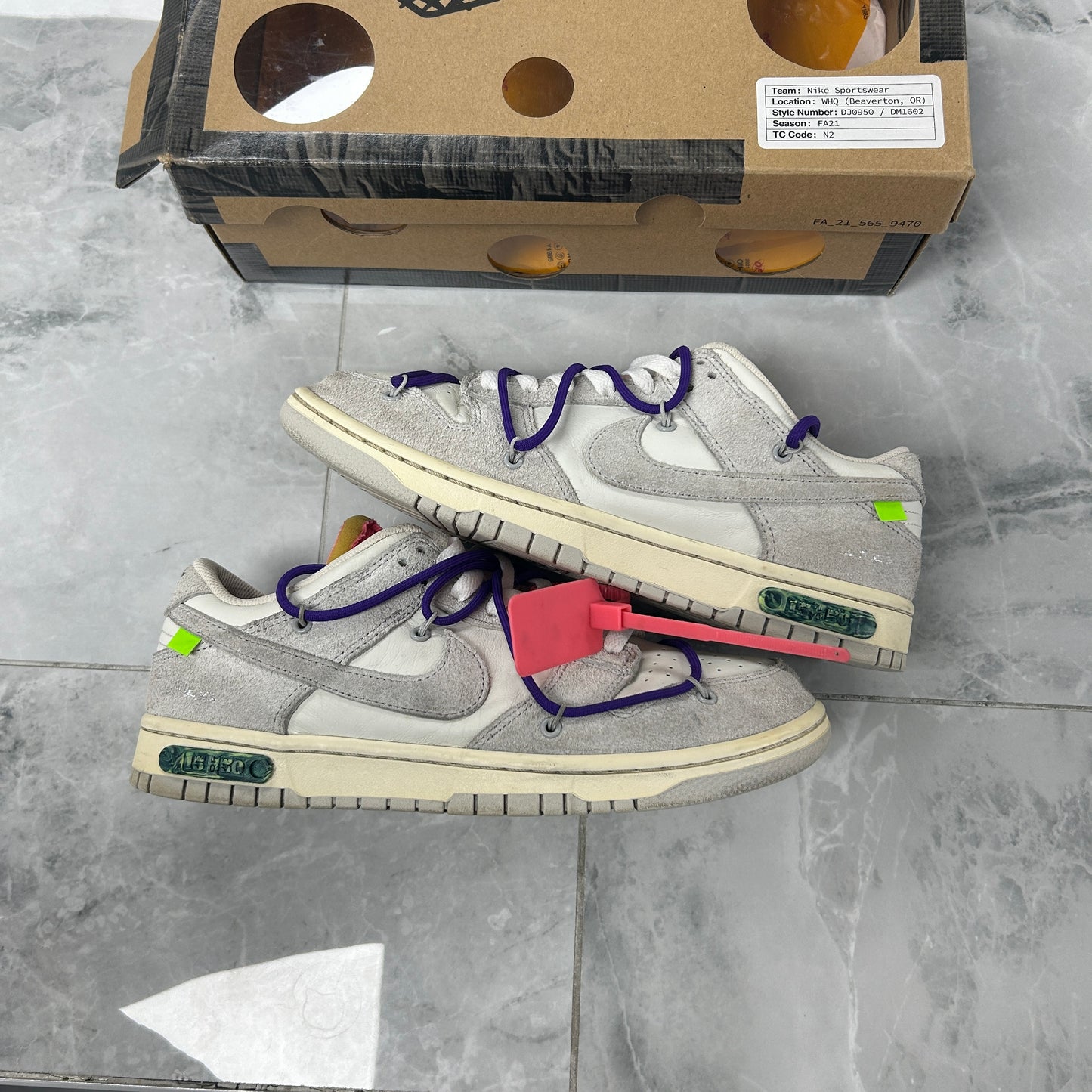 Nike Off-White Dunk Low Lot 15 (USED)