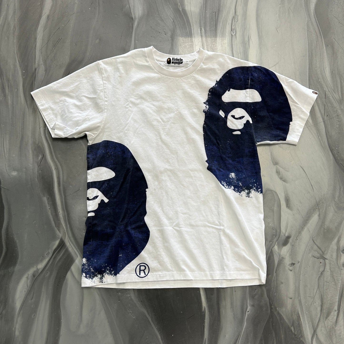 BAPE Overprinted Multi Ape Head
Tee White