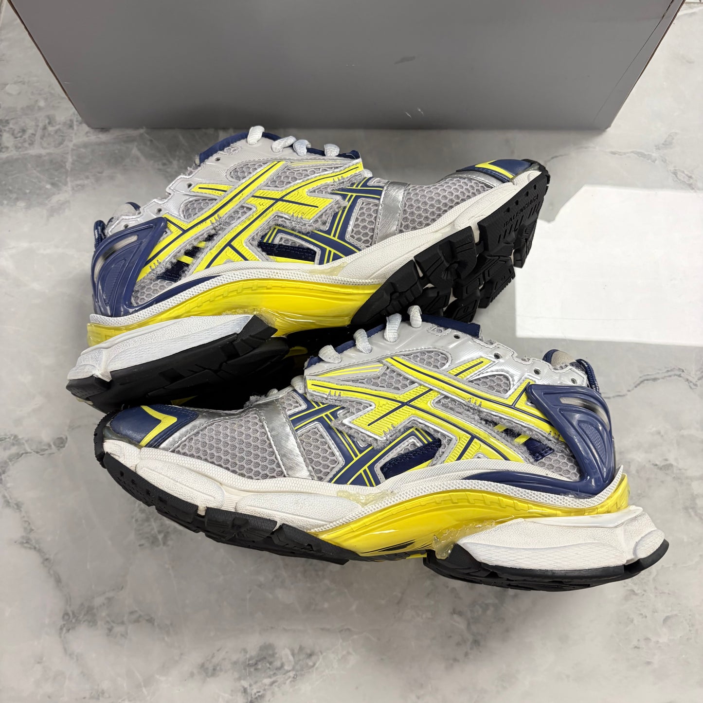 Balenciaga Runner White Blue Yellow Grey Black - view 3