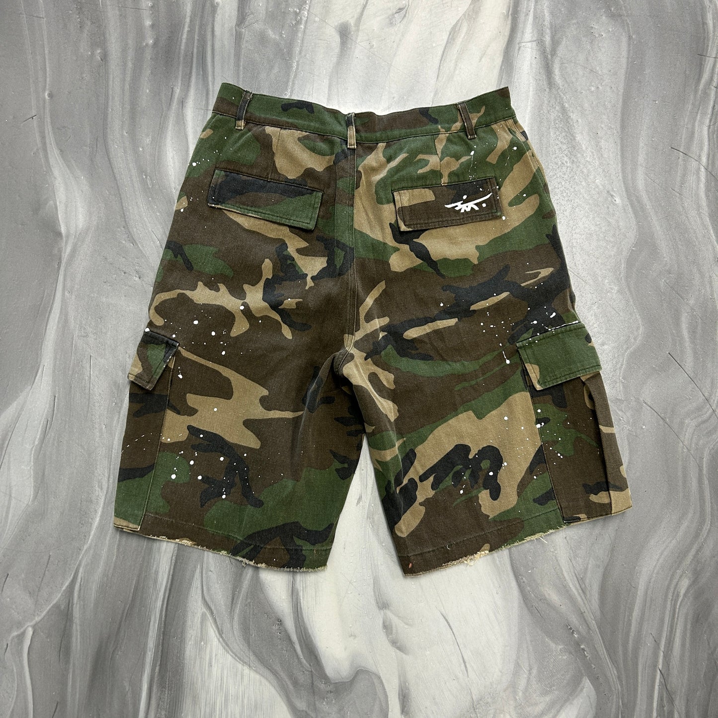 HMDD Camo Paint Splatter Shorts