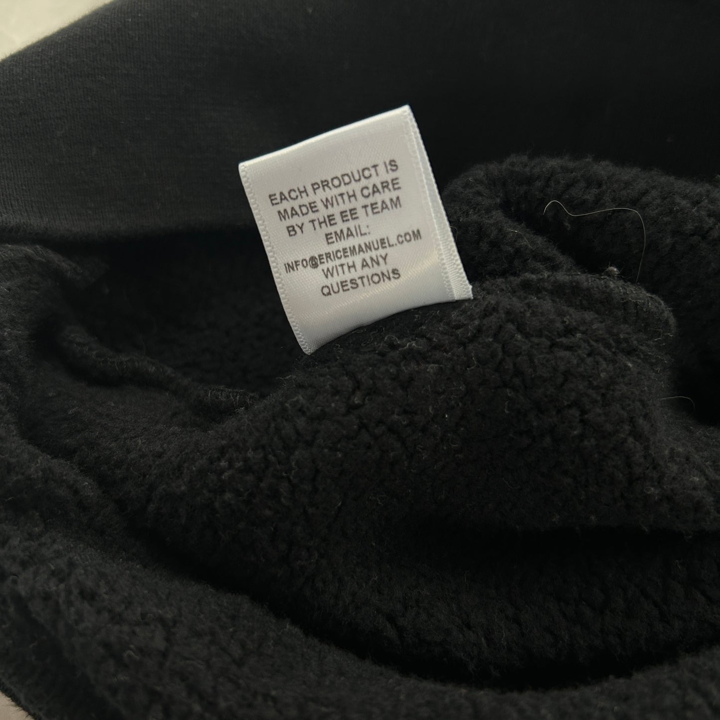 Eric Emanuel EE Crewneck Sweatshirt Black/Black